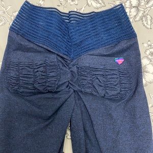 Cute Booty lounge leggings Blue large new
